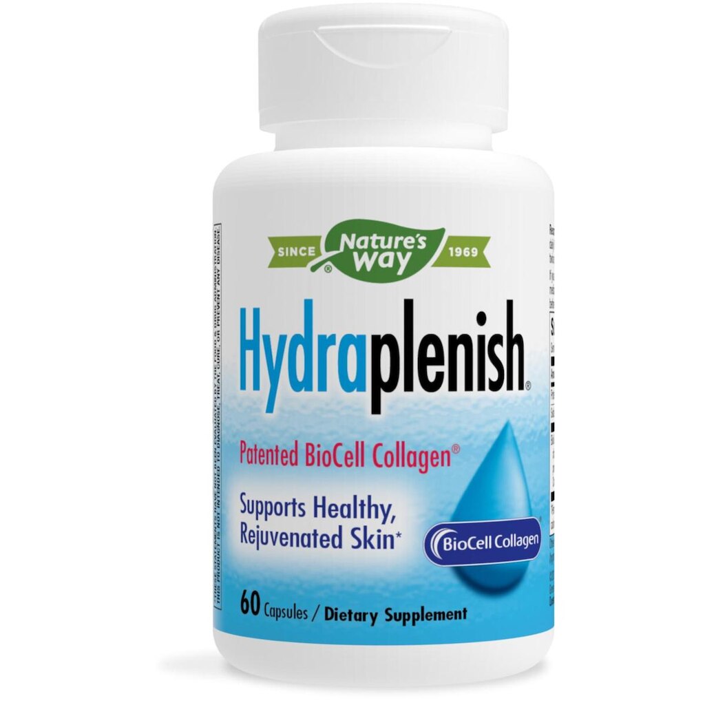 Suplemento Nature's Way Hydraplenish com colágeno BioCell 60 cápsulas