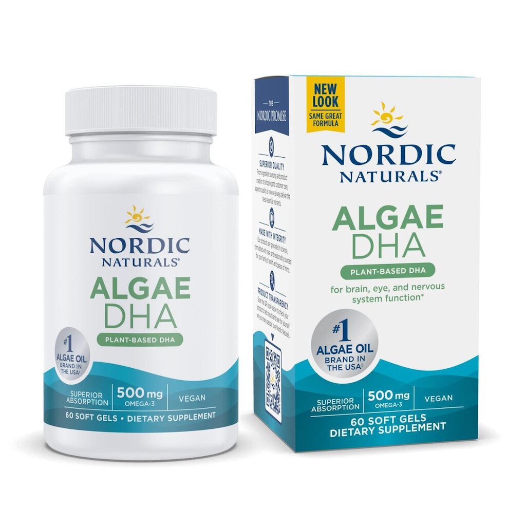 Suplemento Nordic Naturals Algae DHA 60 cápsulas gelatinosas 500mg