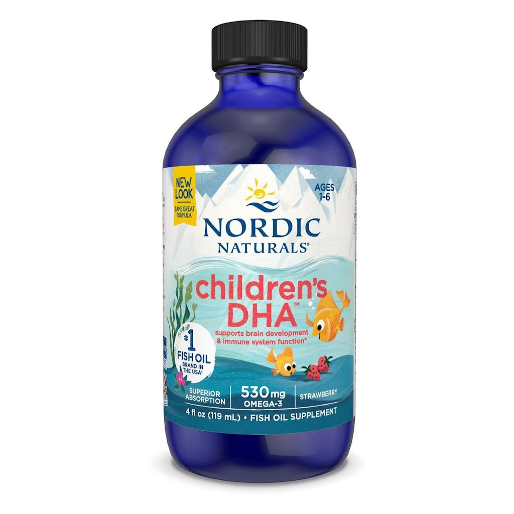Suplemento Nordic Naturals Para Crianças Com Morango Dha 120Ml