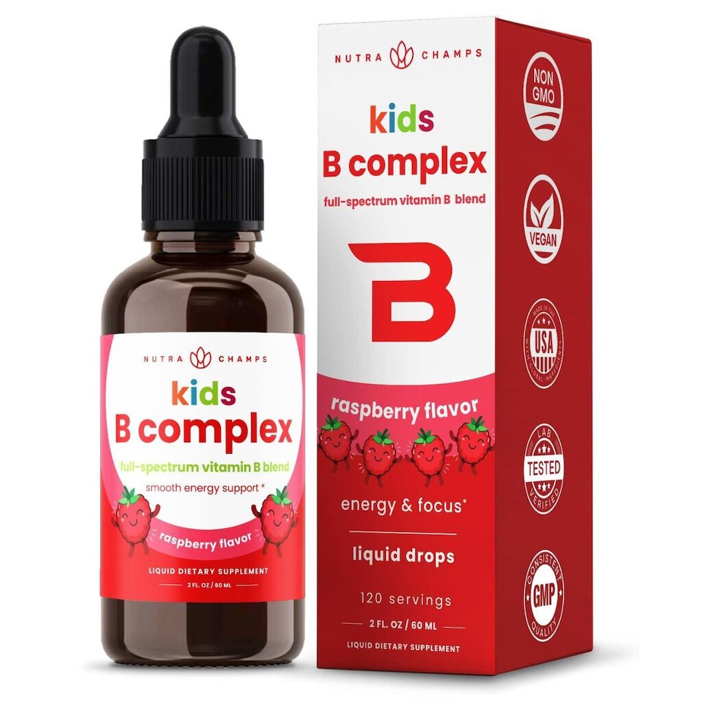 Suplemento NutraChamp Vitamin B Complex Kids 120 porções