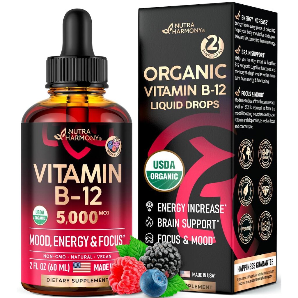 Suplemento NUTRAHARMONY Vitamina B12 em gotas sublinguais 5000mcg