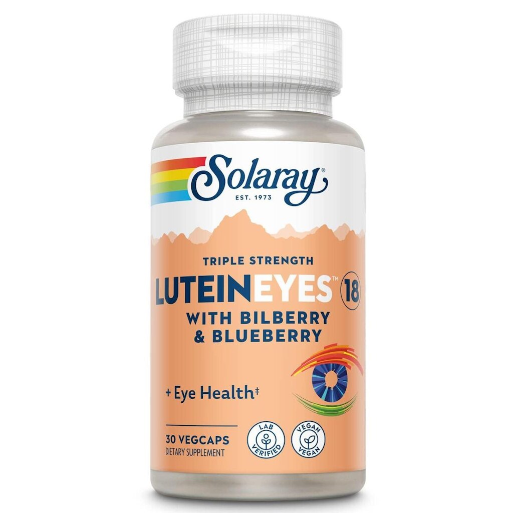 Suplemento nutricional Solaray Lutein Eyes 18 mg 30 cápsulas