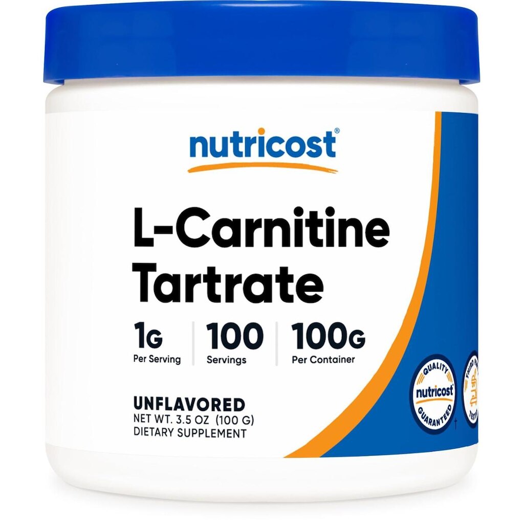Suplemento Nutricost De Tartarato De L-Carnitina Em Pó 100G