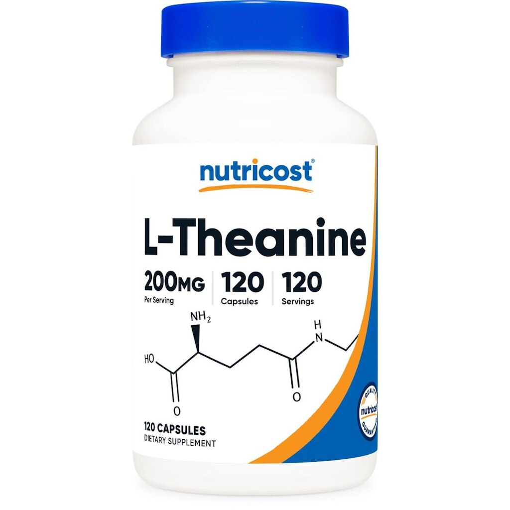 Suplemento Nutricost L-Teanina 200 Mg 120 Cápsulas