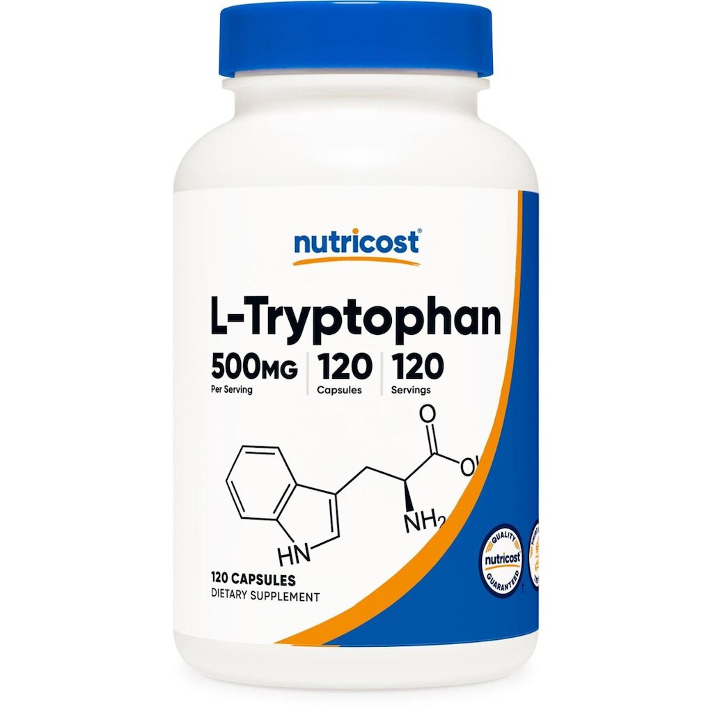 Suplemento Nutricost L-Triptofano 500 Mg 120 Cápsulas