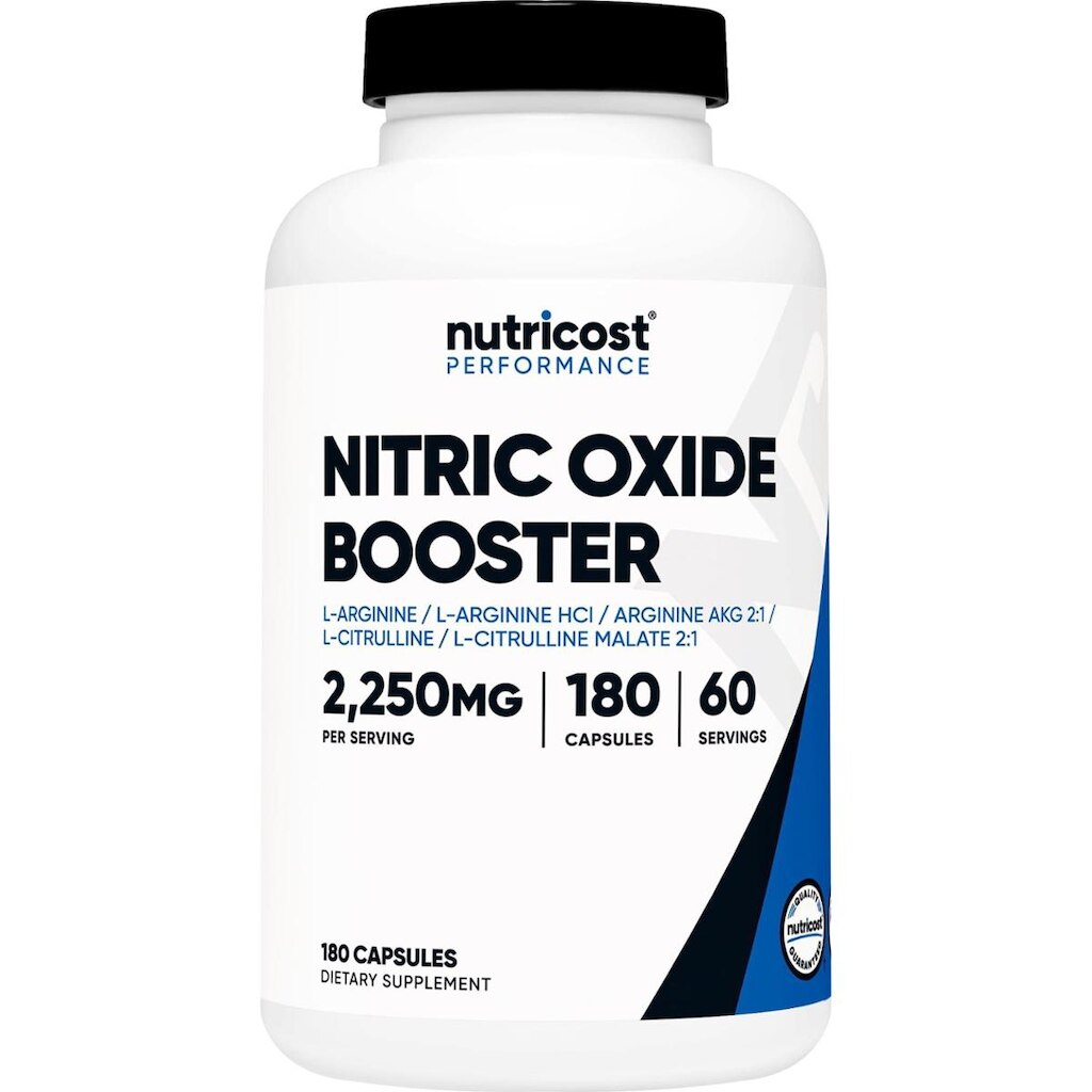 Suplemento Nutricost Nitric Oxide Booster 2250Mg 180 Cápsulas