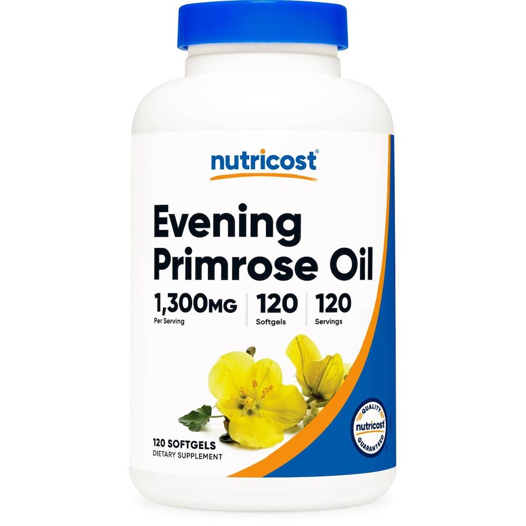 Suplemento Nutricost Óleo De Prímula 1.300 Mg 120 Cápsulas