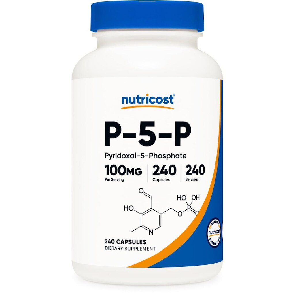 Suplemento Nutricost P5P Vitamina B6 100Mg 240 Cápsulas