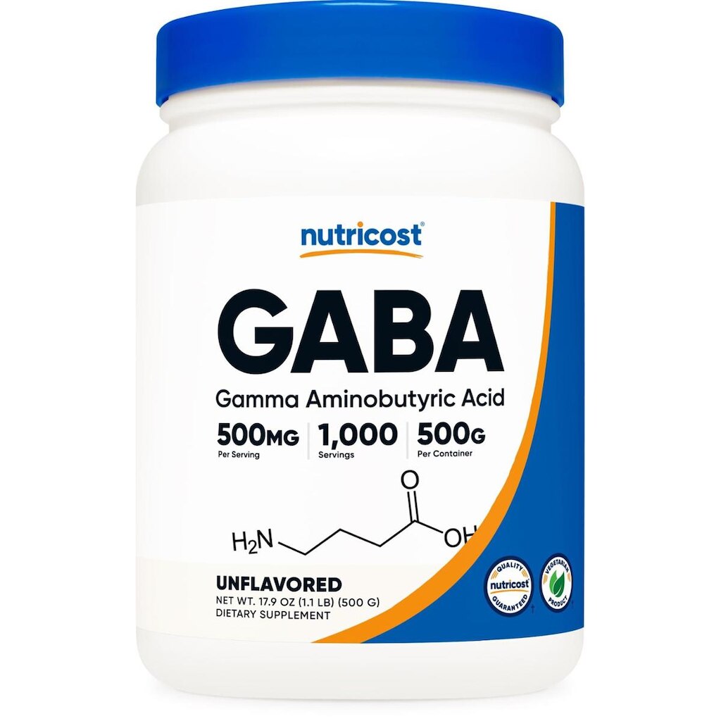 Suplemento Nutricost Pure Gaba 500G Em Pó (Gamma Aminobutyr)