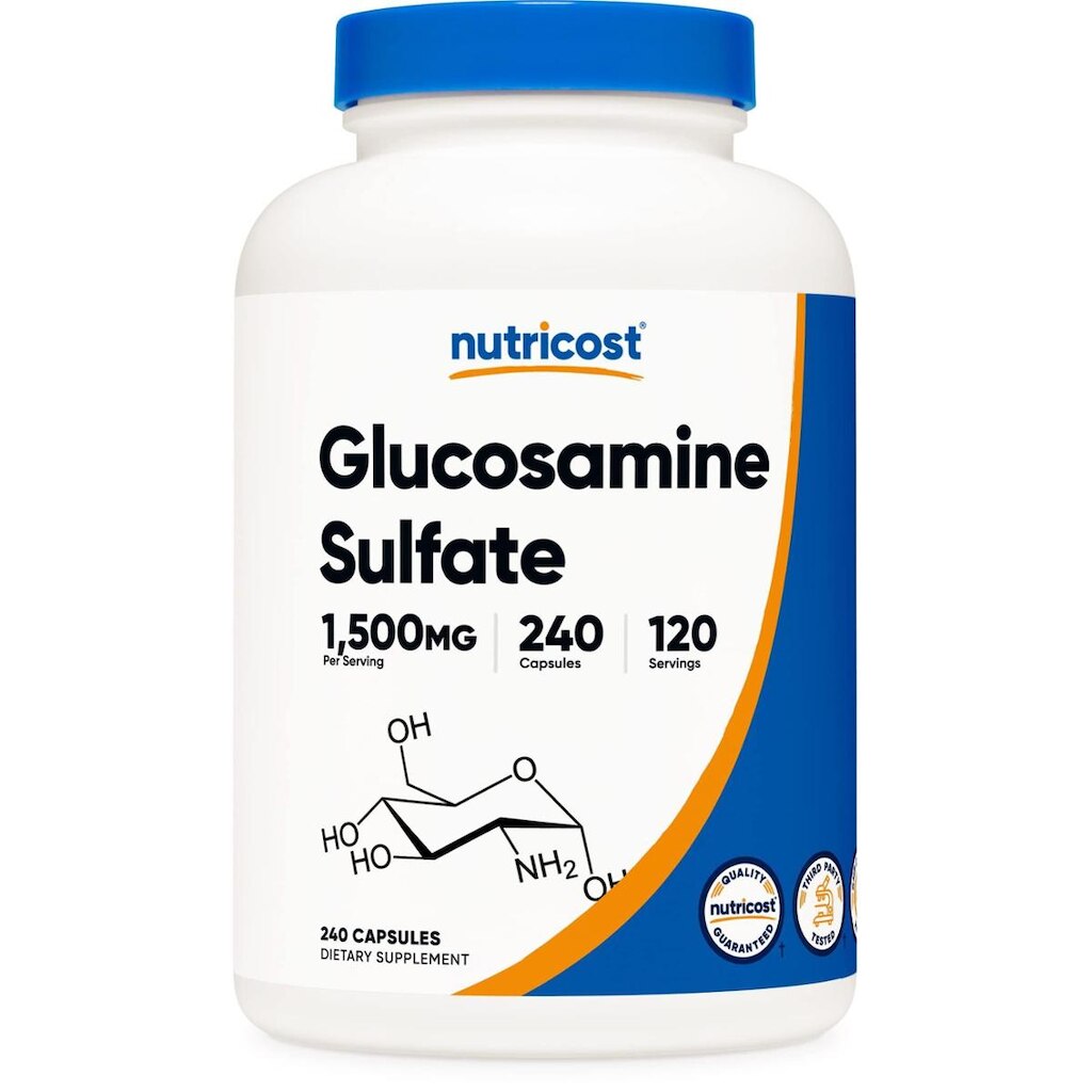 Suplemento Nutricost Sulfato De Glucosamina 750 Mg 240 Cápsulas