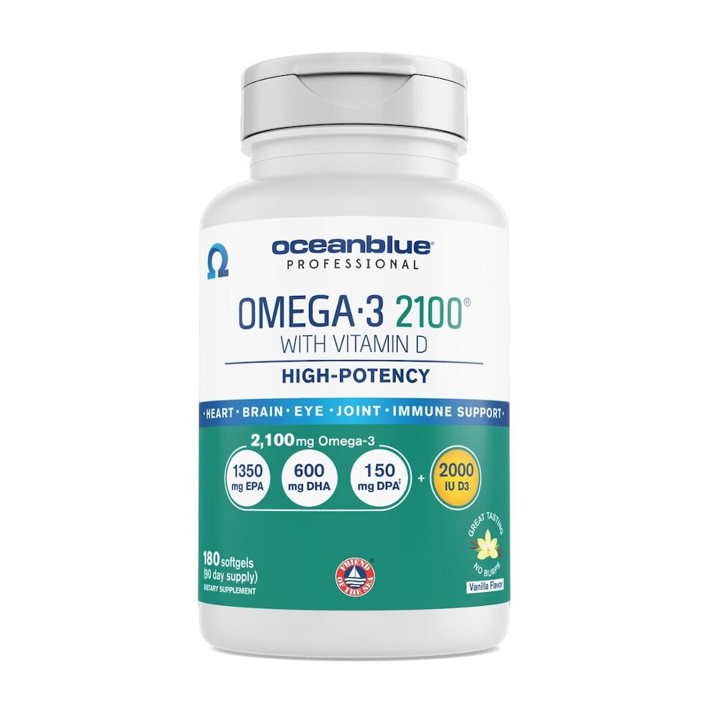 Suplemento Oceanblue Omega-3 2100 180 ct com vitamina D3