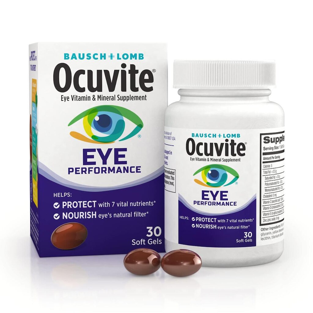 Suplemento Ocuvite Bausch + Lomb Eye Performance 30 cápsulas
