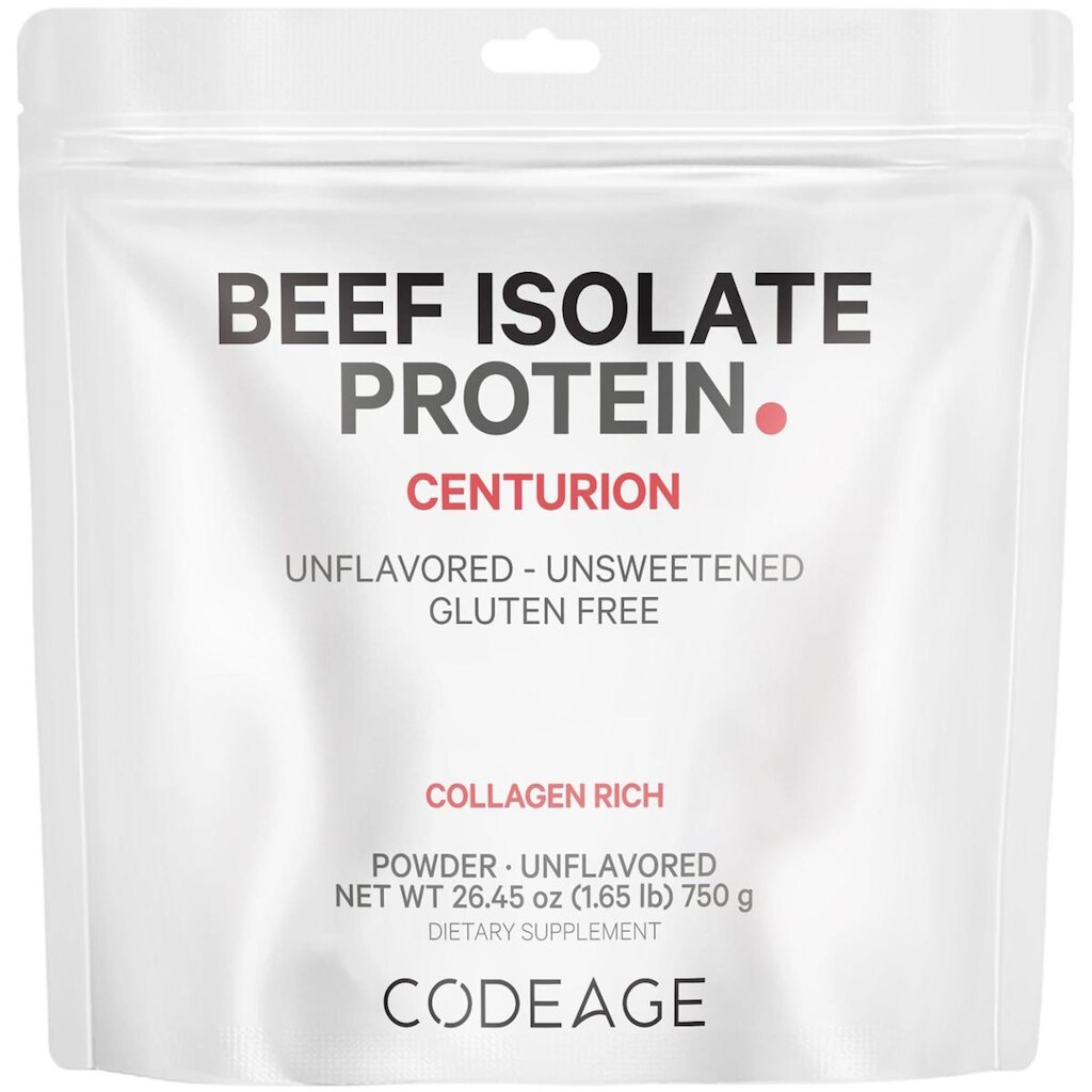 Suplemento proteico Codeage, isolado de carne bovina alimentada com capim, 750 ml