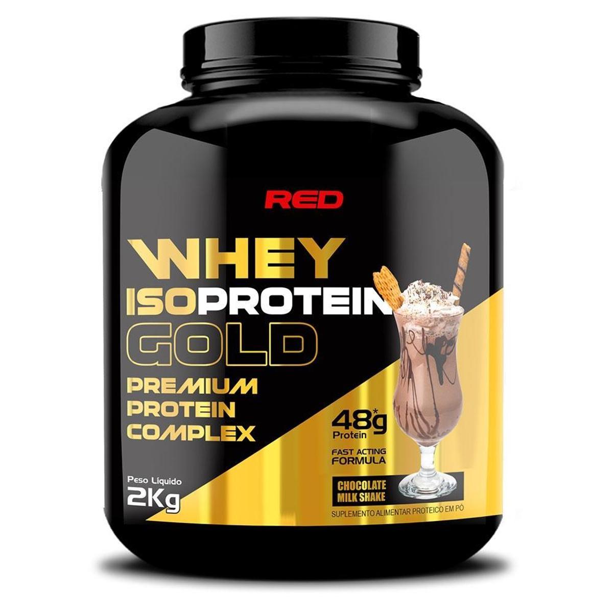 Suplemento Proteico Whey Isoprotein Gold 2kg Red Series De Chocolate Menor preço em Suplemento Proteico Whey Isoprotein Gold 2kg Red Series De Chocolate
