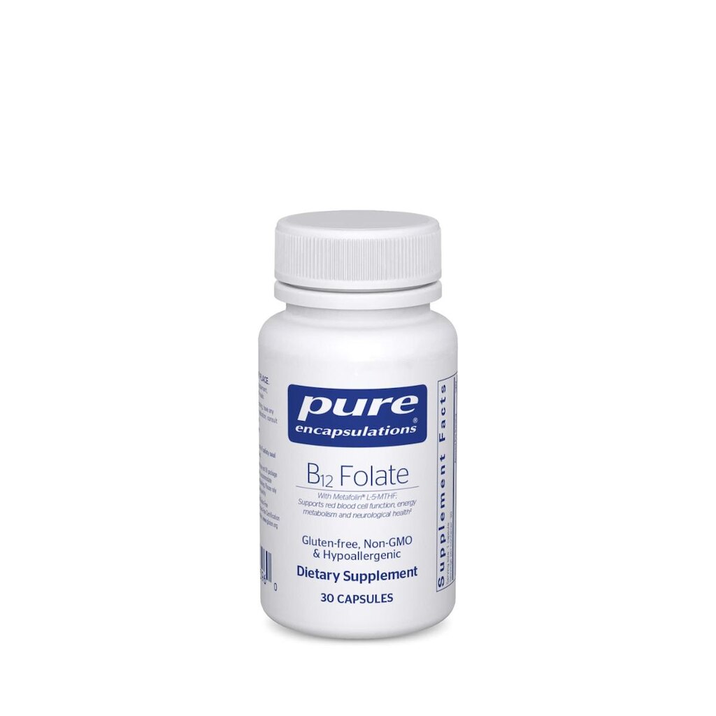 Suplemento Pure Encapsulations B12 Folate 30 cápsulas