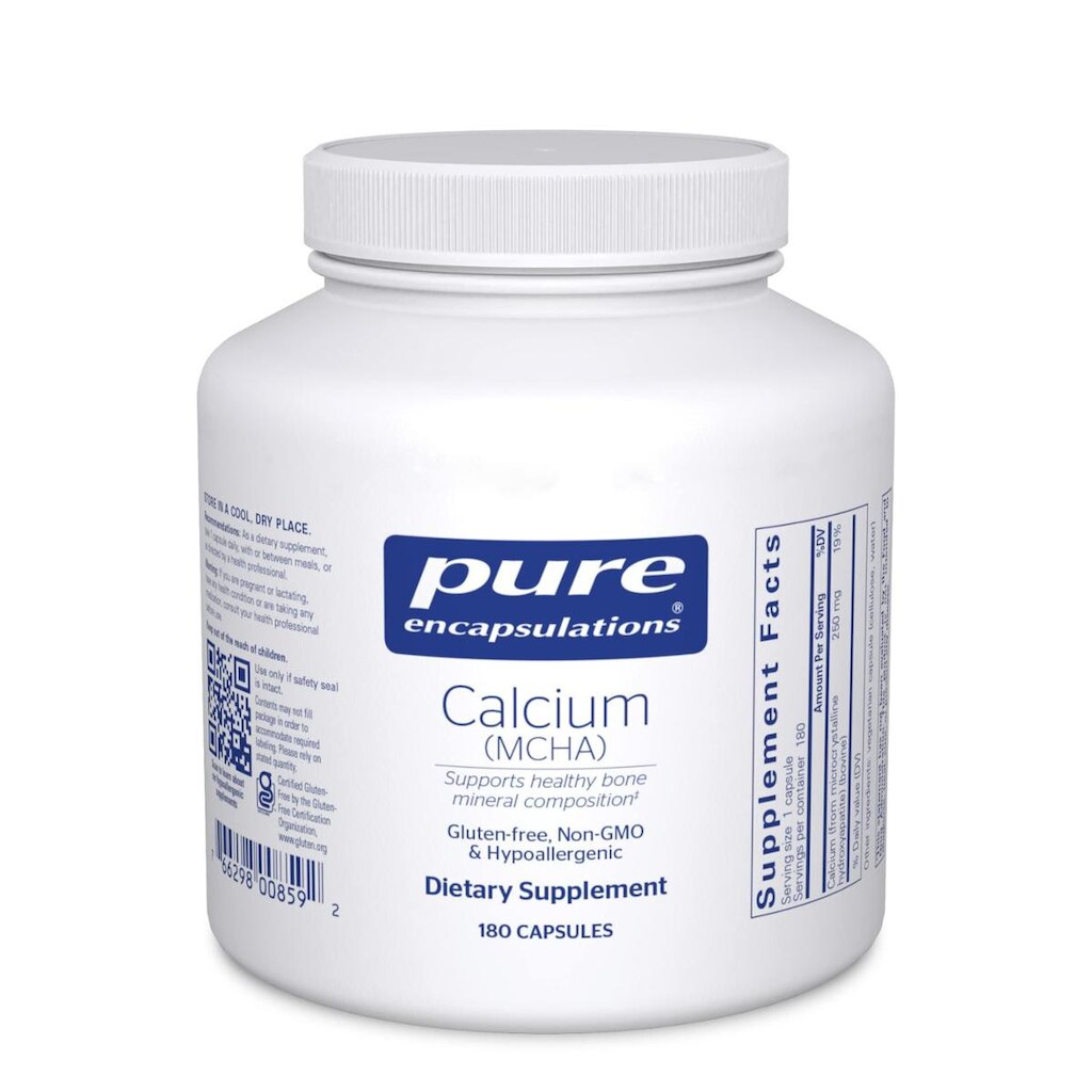 Suplemento Pure Encapsulations Calcium MCHA 180 cápsulas