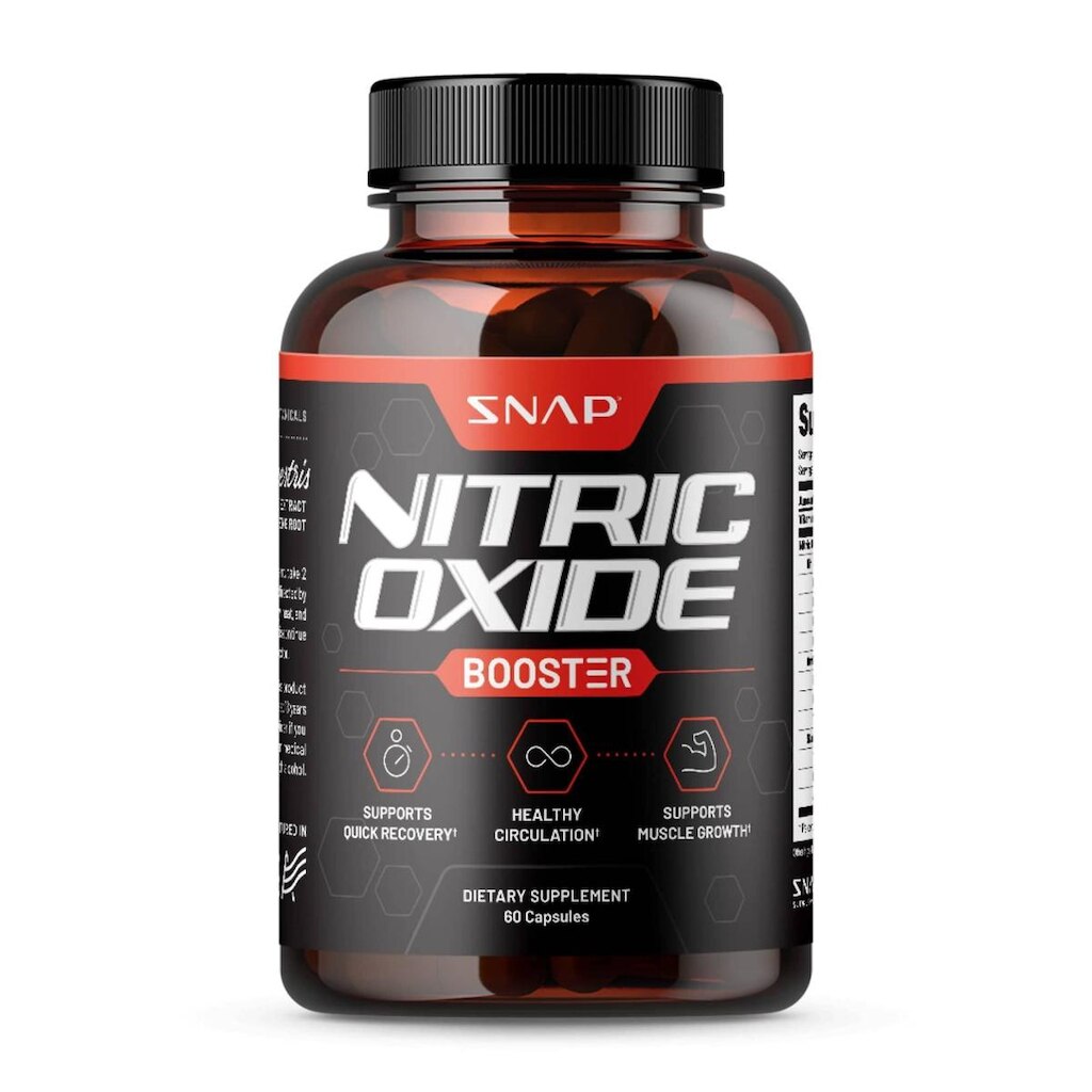 Suplemento Snap Supplements Nitric Oxide Booster 60 cápsulas