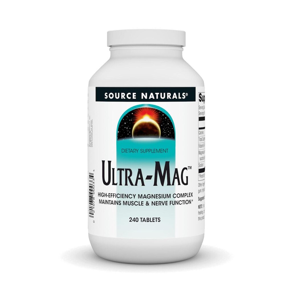Suplemento Source Naturals Ultra-Mag de alta eficiência 240 comprimidos