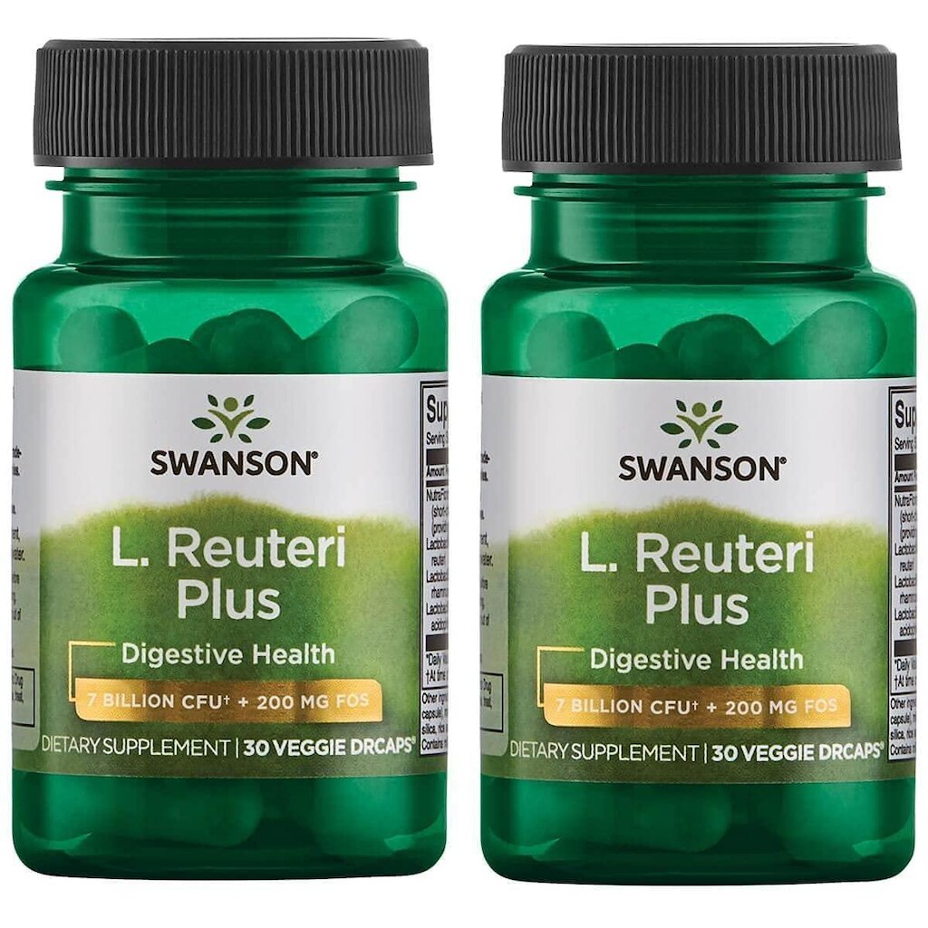 Suplemento Swanson L. Reuteri Probiotic Plus 30 Cápsulas X 2