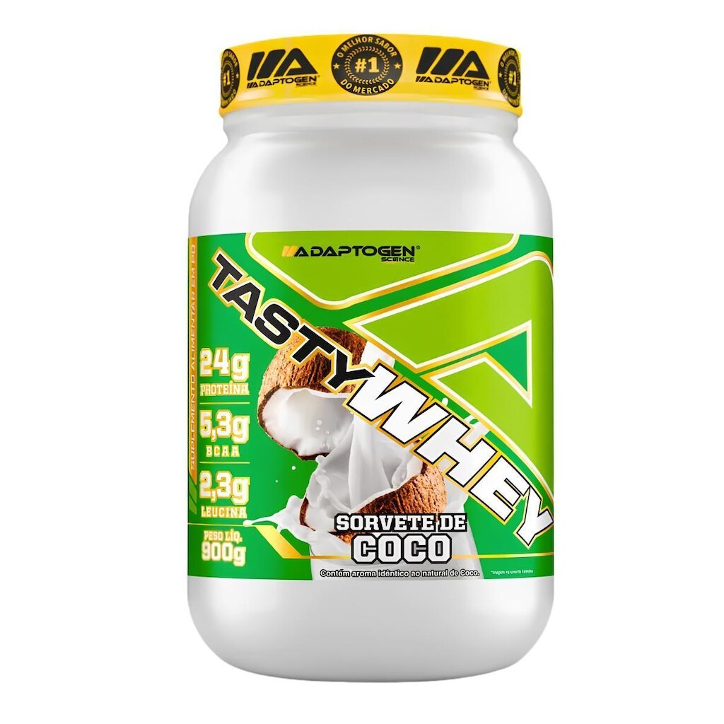 Suplemento Tasty Whey 3W Adaptogen Science Gourmet Pote 900g