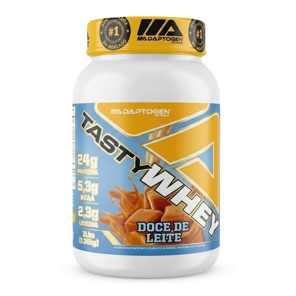 Suplemento Tasty Whey 3W Adaptogen Science Gourmet Pote 900g