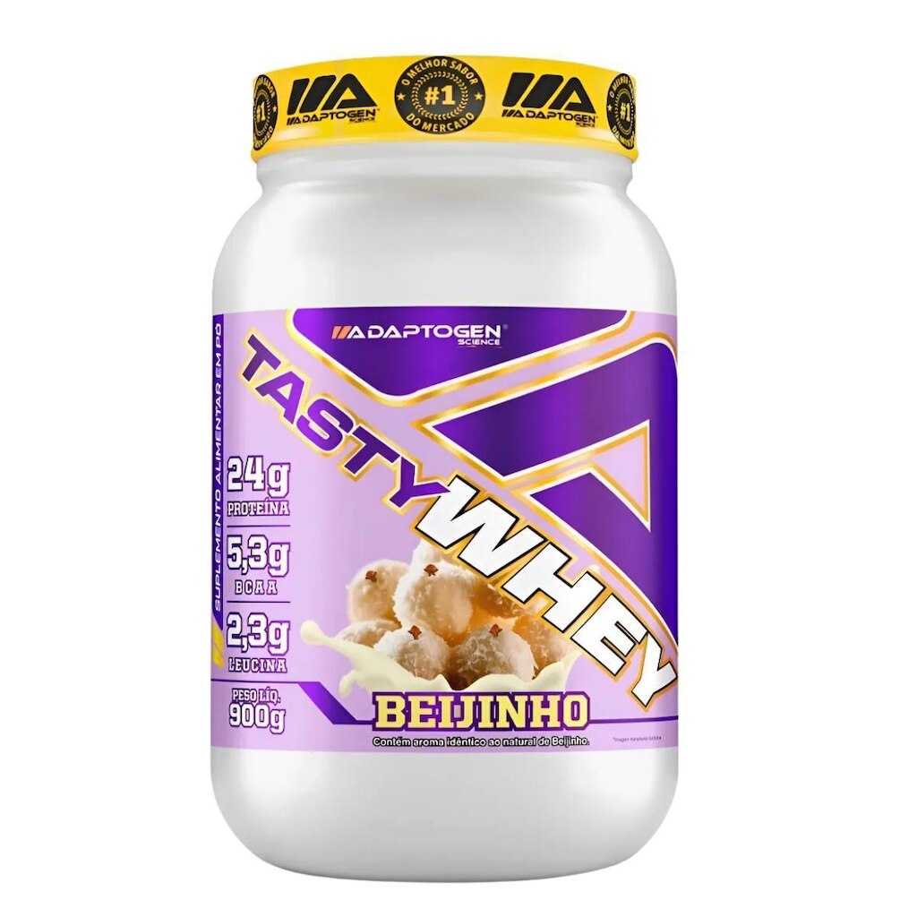 Suplemento Tasty Whey 3W Adaptogen Science Gourmet Pote 900g