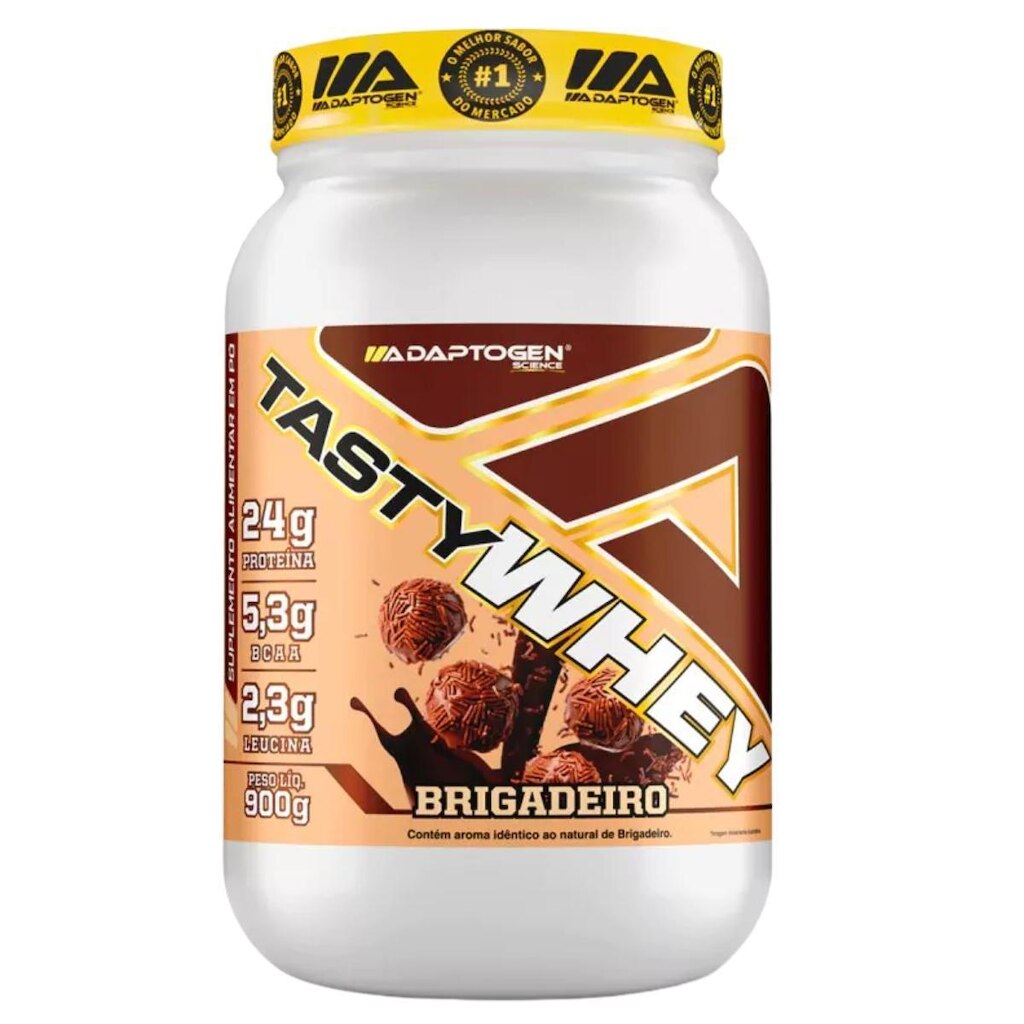 Suplemento Tasty Whey 3W Adaptogen Science Gourmet Pote 900g