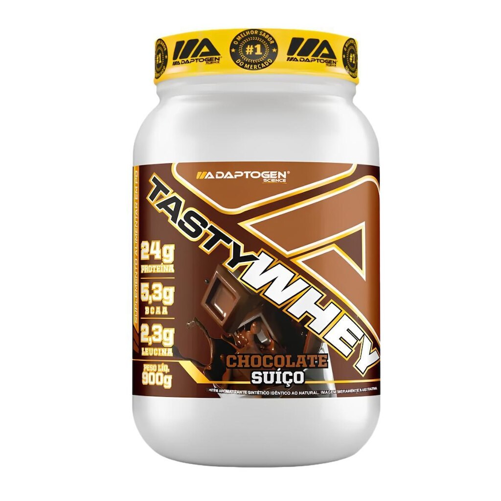 Suplemento Tasty Whey 3W Adaptogen Science Gourmet Pote 900g