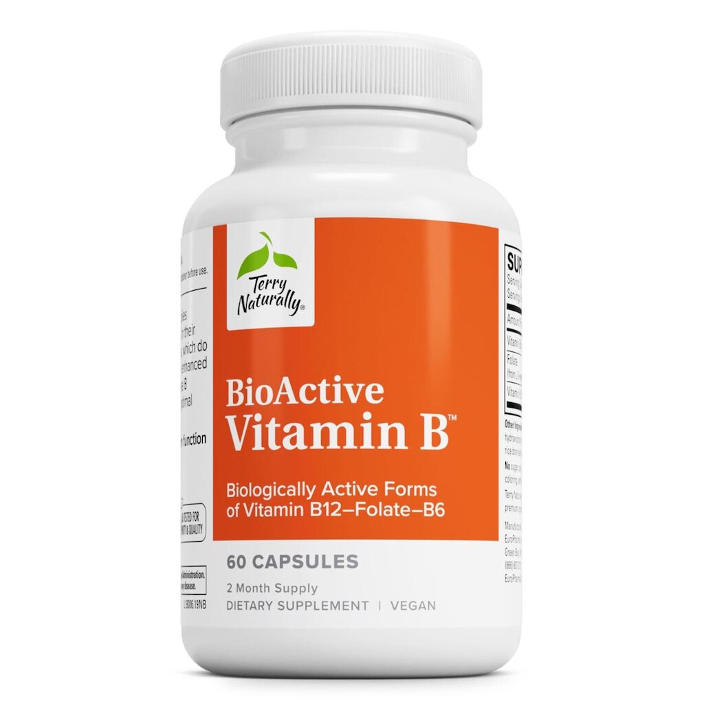 Suplemento Terry Naturally BioActive Vitamina B 60 cápsulas