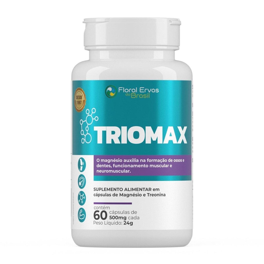 Suplemento Triomax 500mg 60 Cápsulas - Floral Ervas