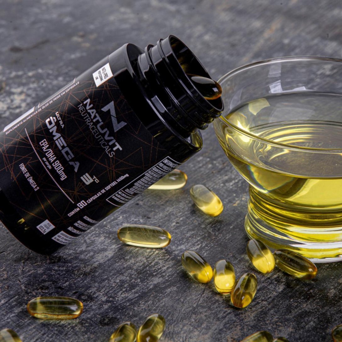 Suplemento Ultra Ômega 3 EPA/DHA 900 mg 90 Cápsulas 1 g Preto Netshoes