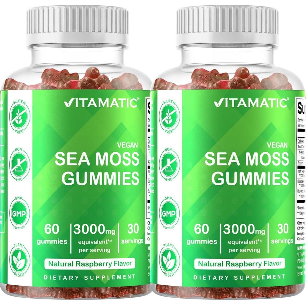 Suplemento Vitamatic Irish Sea Moss Gummies 60 Ct