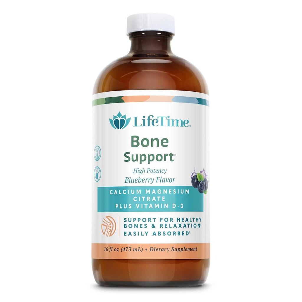 Suplemento: LIFETIME Bone Support, cálcio, magnésio