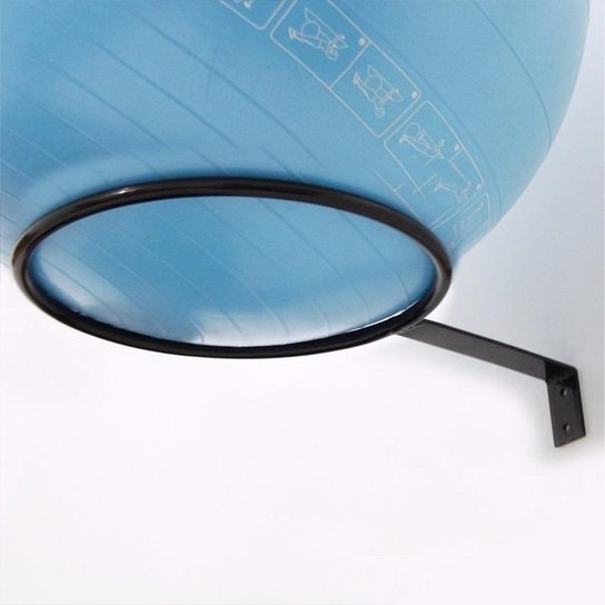 Suporte de Parede KL Master Fitness para Bola Suiça - Preto Menor preço em Suporte de Parede KL Master Fitness para Bola Suiça - Preto