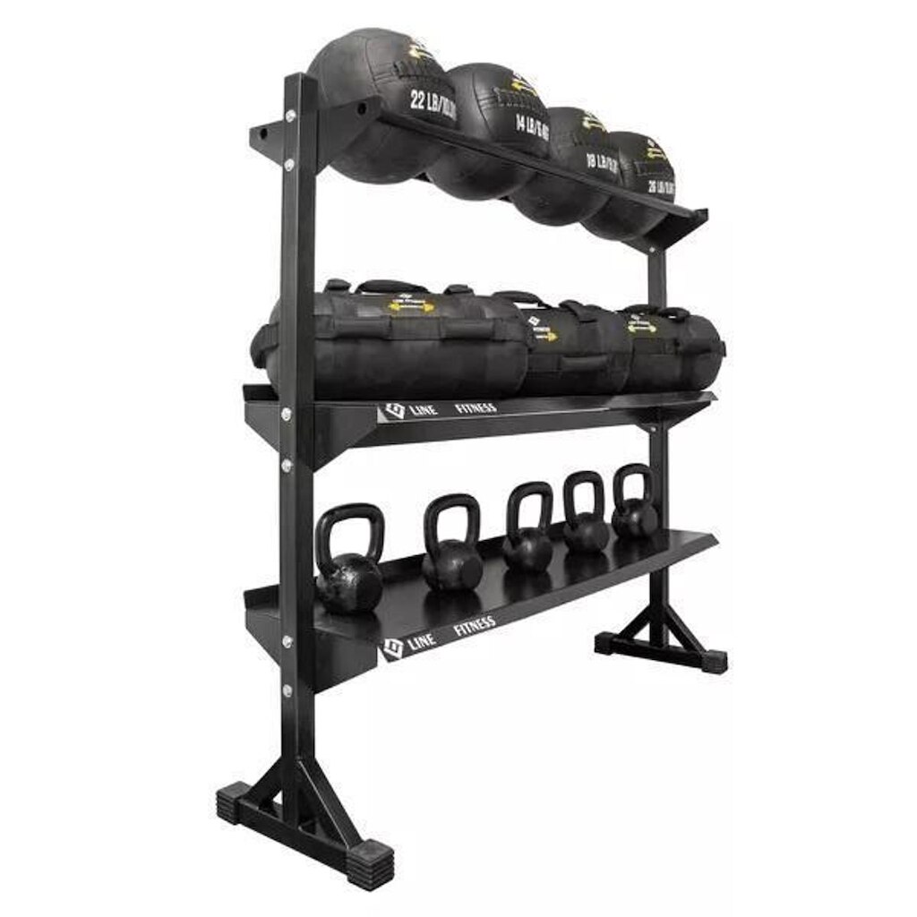 Suporte Expositor P/ Kettlebells e Wall Balls