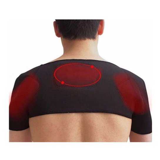 Suporte Ombro Turmalina - Auto Aquecimento Magnético - Preto Menor preço em Suporte Ombro Turmalina - Auto Aquecimento Magnético - Preto