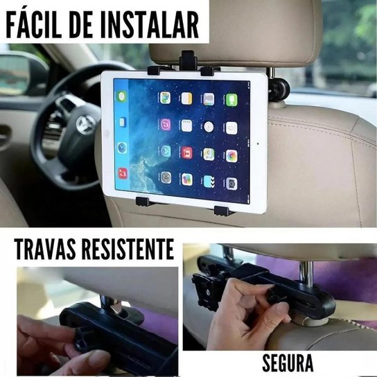 Suporte Universal Encosto Banco Ipad 7 À 11 Polegadas