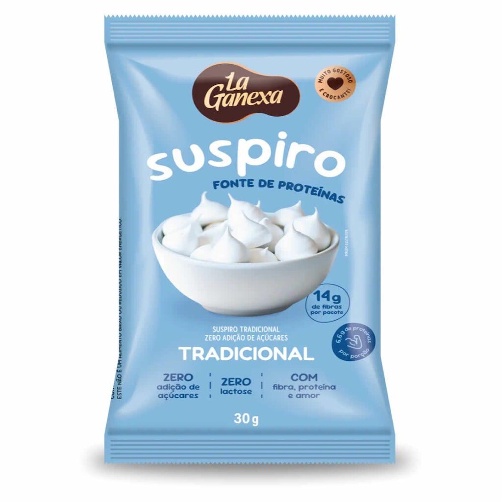 Suspiro Proteíco - 30g Tradicional - La Ganexa
