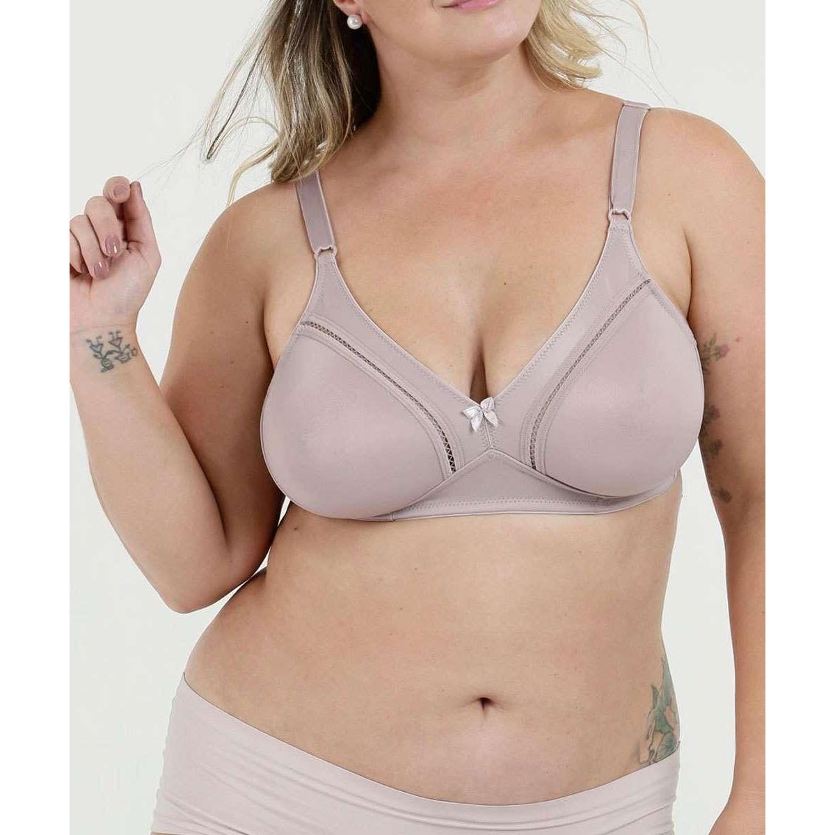 Sutiã Feminino Sem Aro E Sem Bojo Plus Size DelRio - 10033727592 - Rosa  Claro | Netshoes
