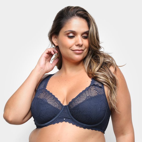 Sutiã Liz Reducer Sem Bojo Feminino-51902 - Marinho Menor preço em Sutiã Liz Reducer Sem Bojo Feminino-51902 - Marinho