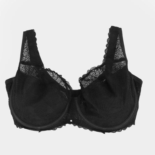 Sutiã Reducer Liz Com Renda 57902 - Preto Menor preço em Sutiã Reducer Liz Com Renda 57902 - Preto
