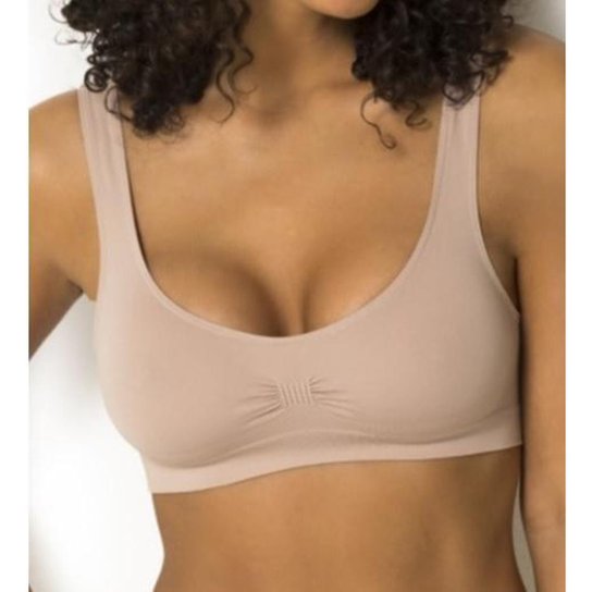 Sutiã Top Básico Trifil - Bege Menor preço em Sutiã Top Básico Trifil - Bege