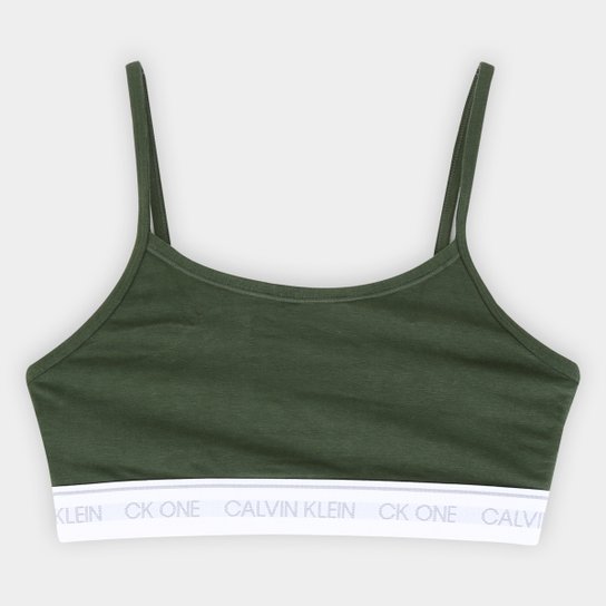 Top calvin klein verde Clearance