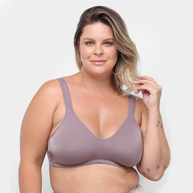 Sutiã Top Marcyn Sustentação Plus Size - Violeta é ruim? Sutiã Top Marcyn Sustentação Plus Size - Violeta é boa?