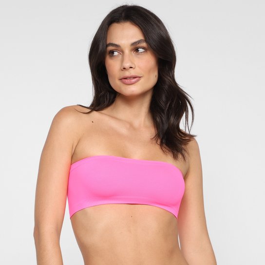 Sutiã Trifil AF Top Faixa Canelado Feminino - Rosa Menor preço em Sutiã Trifil AF Top Faixa Canelado Feminino - Rosa