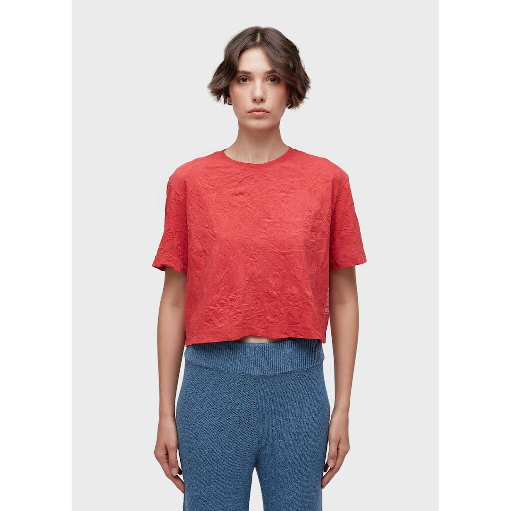 T-shirt cropped wrinkle OSKLEN