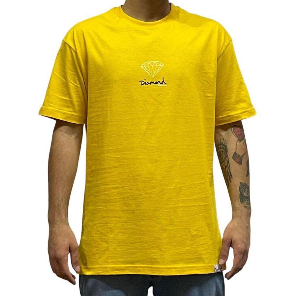 T Shirt Diamond Small Brilliant Logo Tee Yellow