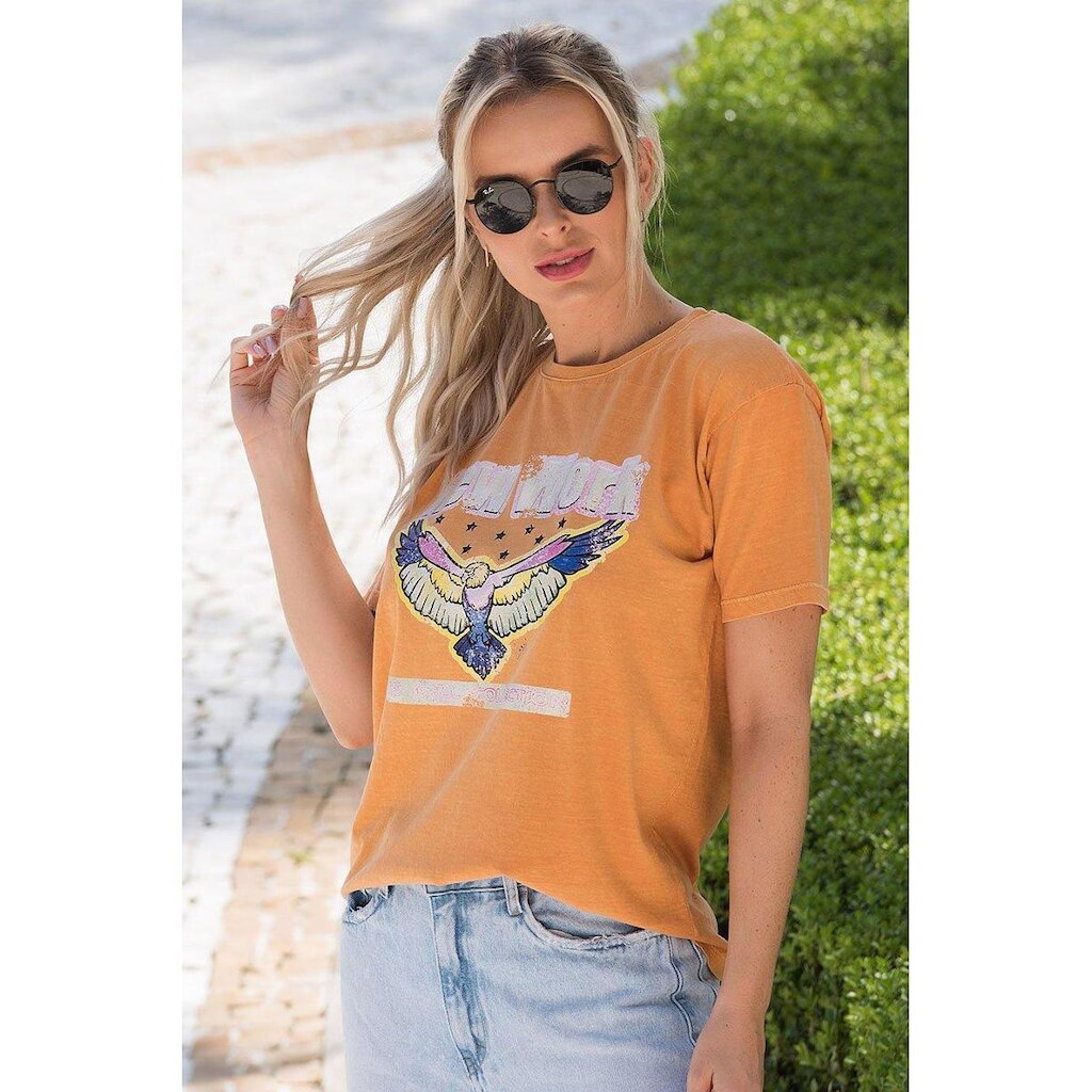T-shirt Estonada Aguia Ferrugem