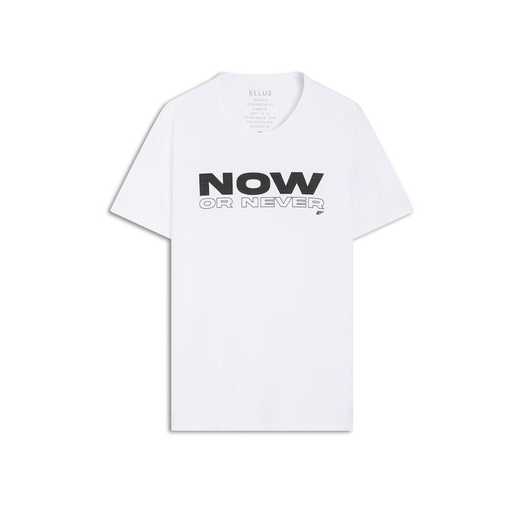 T-Shirt Fine Now Or Never Classic Azul bic M