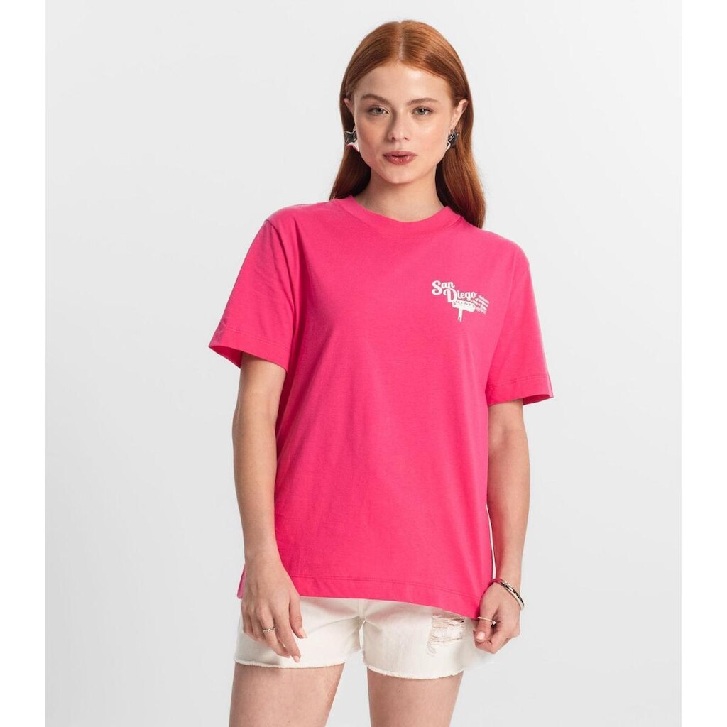 T-Shirt Juvenil Feminina Minty Rosa
